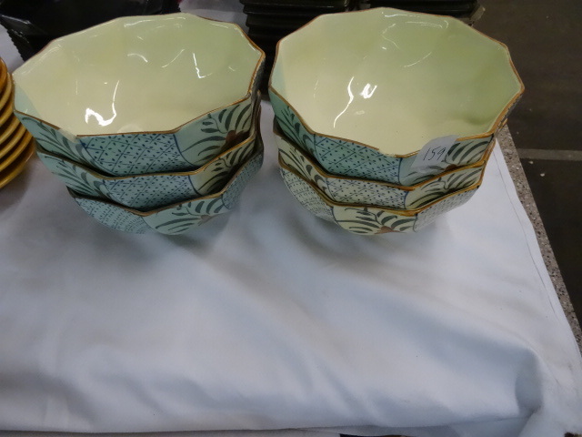 lot 159 image: 6 Asian Theme Bowls