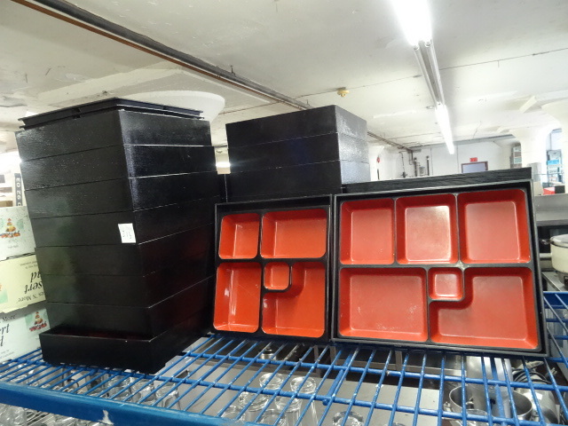 lot 213 image: Asian Sushi Containers