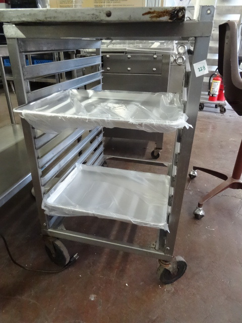 lot 228 image: Bun Pan Rack  on Wheels,