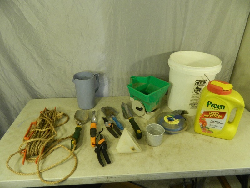 lot 73 image: Preen, Rope, Garden Tools, and More
