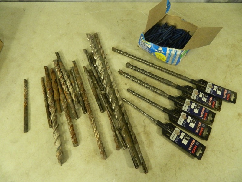 lot 83 image: New and Used Masonry Hammer Drill Bits