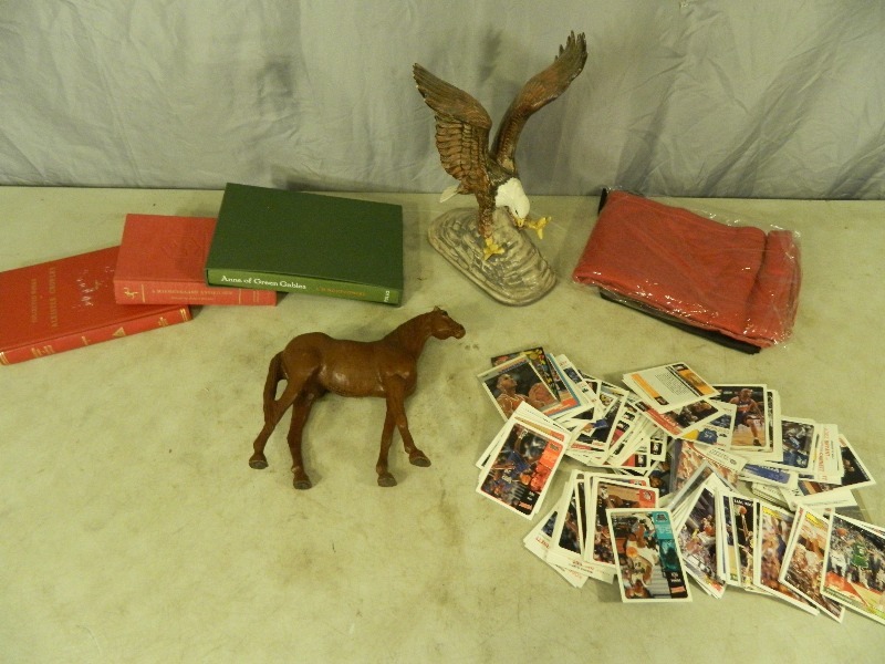 lot 106 image: Red Mill Horse, Vintage Books, Collector Cards, and More