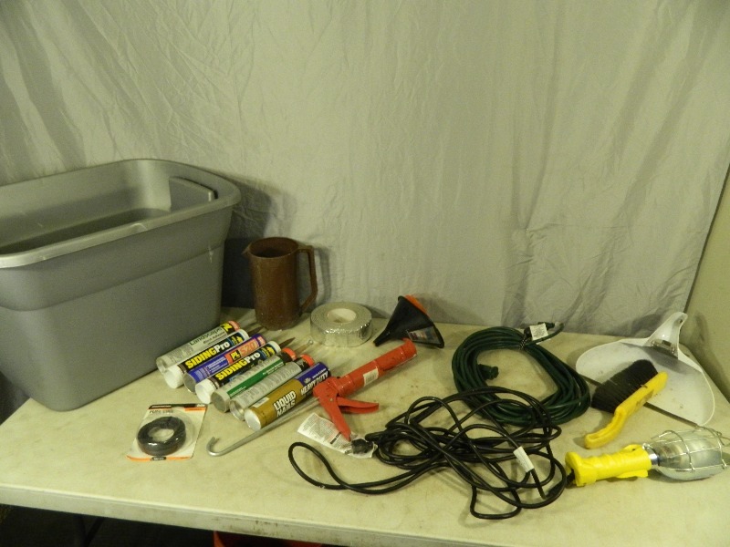lot 110 image: Extension Cord, Worklight, and More