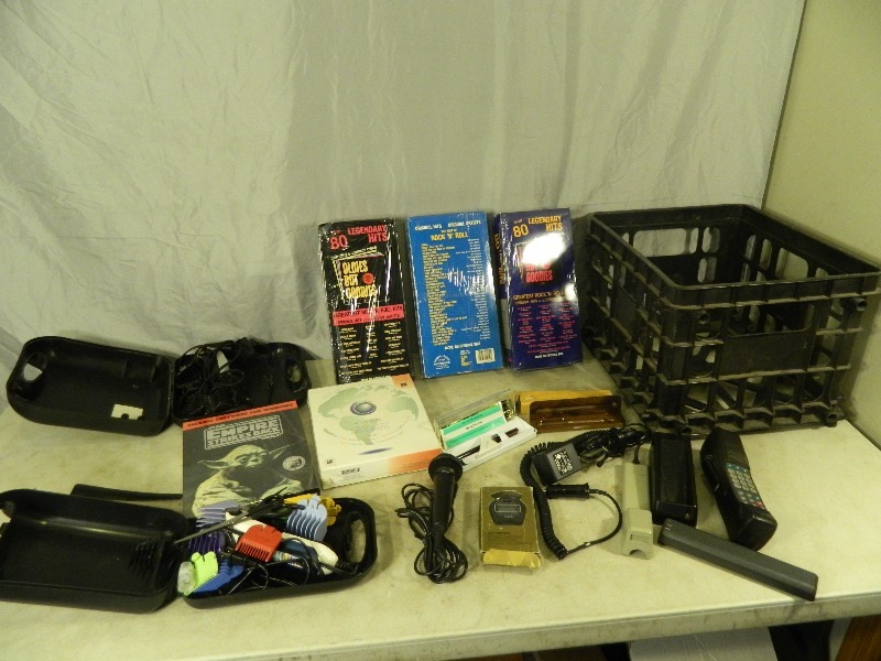lot 153 image: Vintage Cellphone, New Cds, and More