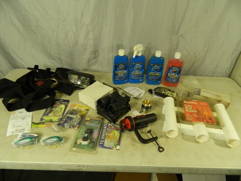 lot 154 image: Fishing Tackle, Boat  RV Items, and More