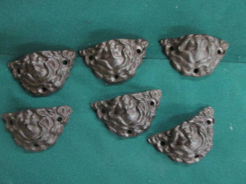Lot of 6 2.5 inch Cast Iron Holder...