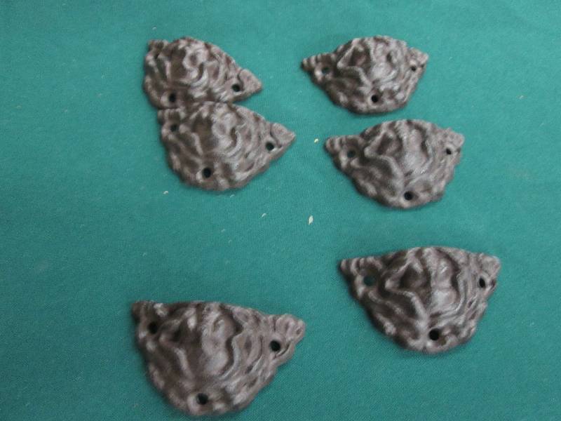 Lot of 6 2.5 inch Cast Iron Holder...