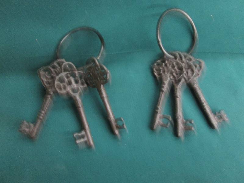 Lot of 2 Decorative Cast Iron Skele...