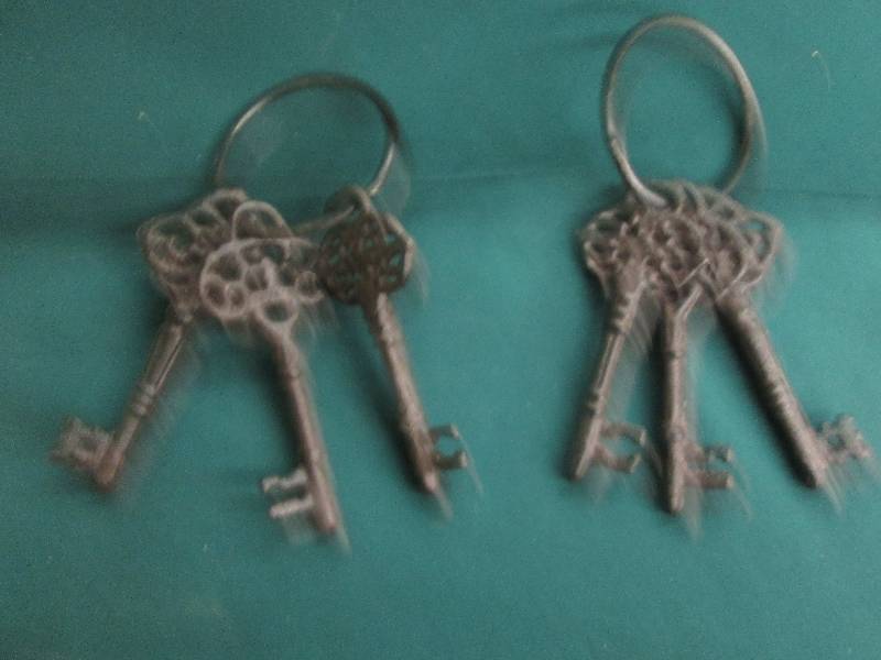 Lot of 2 Decorative Cast Iron Skele...