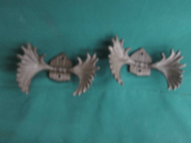 1 Pr 6.5 inch Cast Iron Antlers...