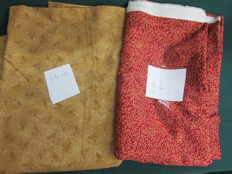 2 Coordinated Fabrics see yardages...