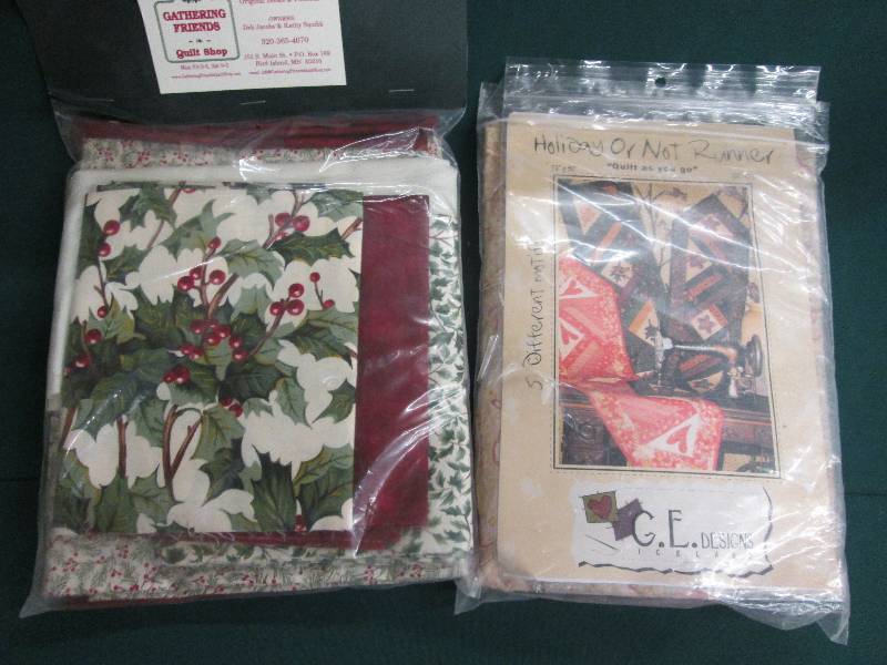 2 Quilt Kits, 1 fall, 1 holiday...