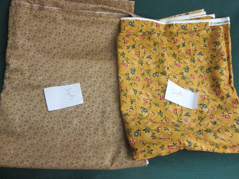 2 Coordinated Fabrics see yardages...