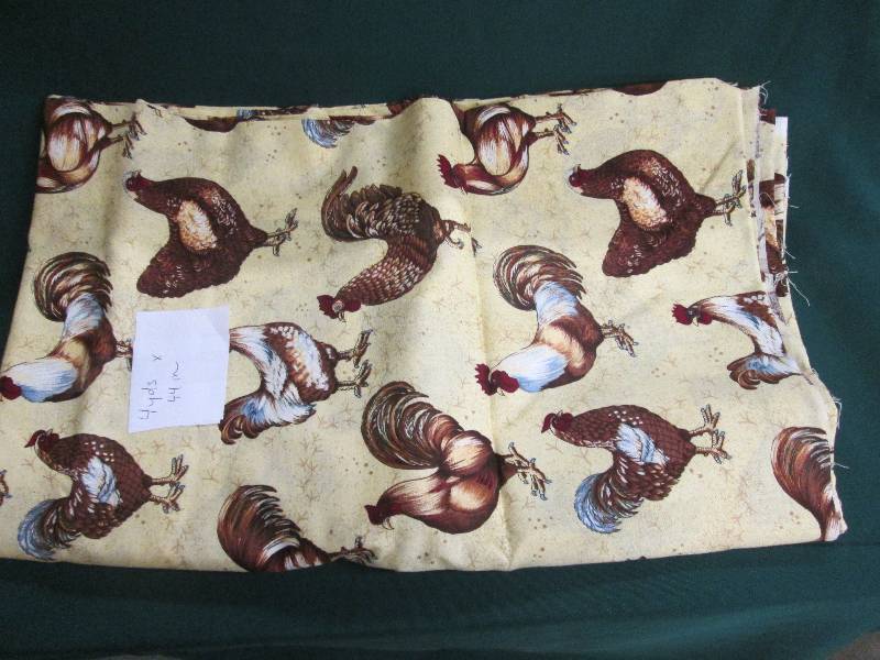 Rooster Print 4 yards...