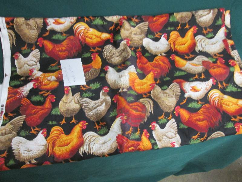 Cranston Rooster Print 4 yards...