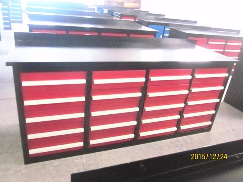 NEW 20 DRAWER 87 INCH STEEL TOOL BENCH RED