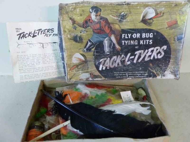 lot 85 image: Vintage Fly Fishing Bait Kit