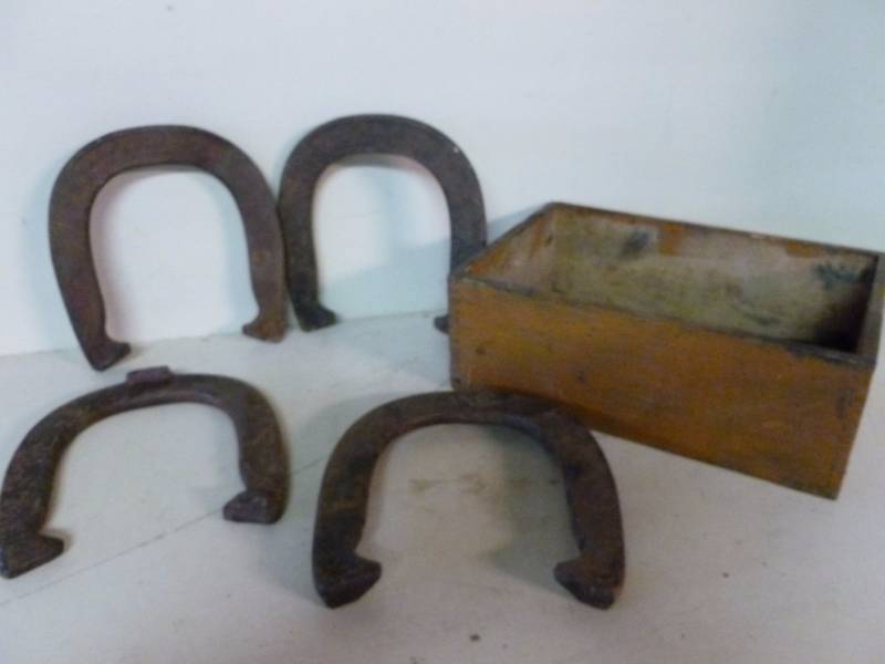 lot 90 image: Vintage J.C Higgins Horseshoes