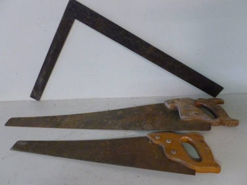 lot 108 image: Vintage Hand Saws