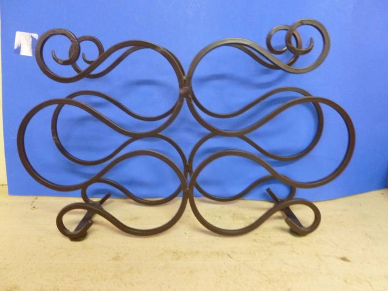 lot 238 image: Wrought Iron Wine Rack