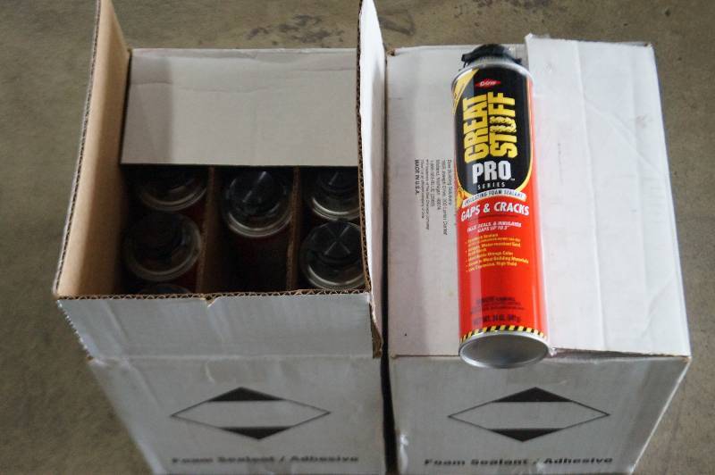 2 Cases of Spray Insulation
