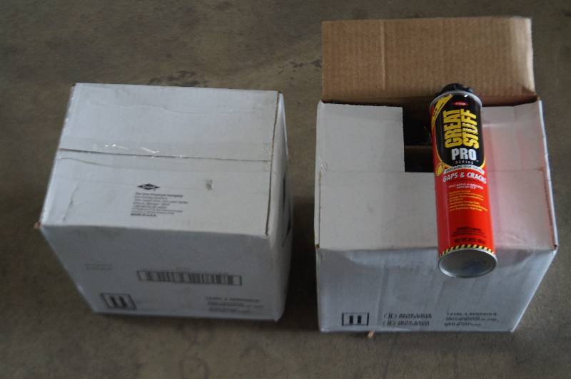 2 Cases of Spray Insulation