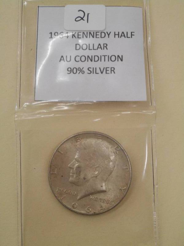 1964 Kennedy Half Dollar, AU Condit...