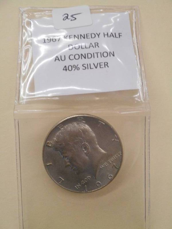 1967 Kennedy Half Dollar, AU Condit...