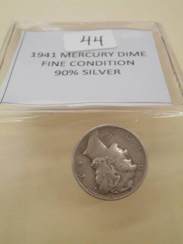 1941 Mercury Dime, Fine Condition, ...