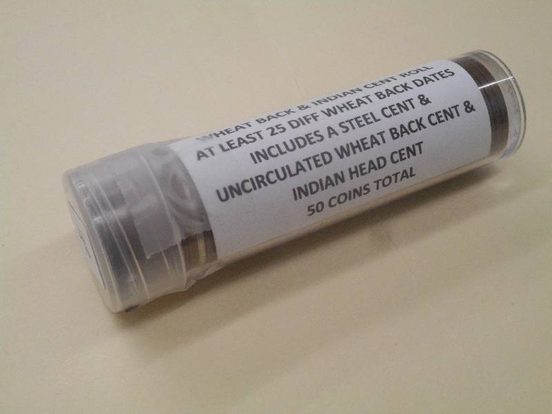 (1) Roll Of Wheat Back & Indian Cen...