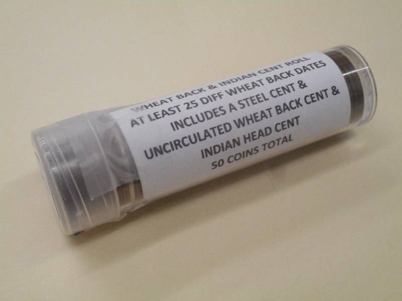 (1) Roll Of Wheat Back & Indian Cen...
