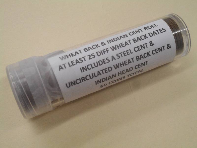 (1) Roll Of Wheat Back & Indian Cen...