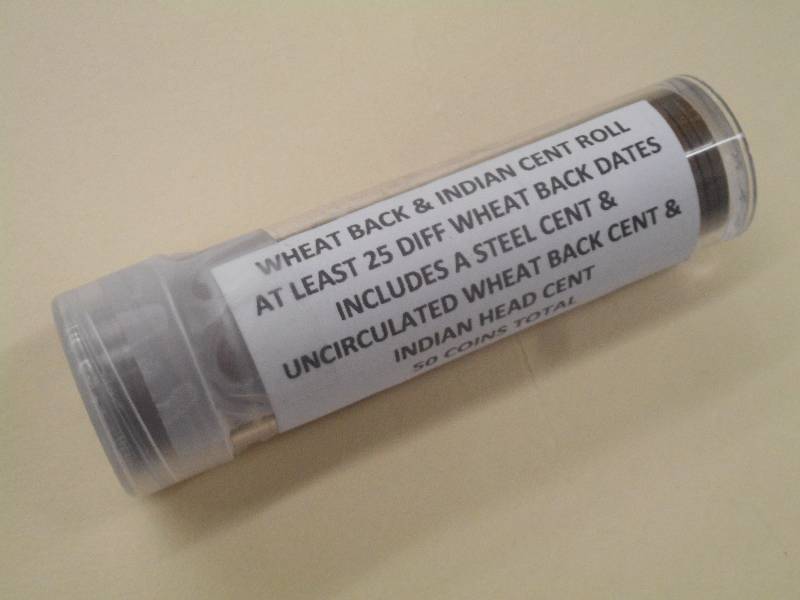 (1) Roll Of Wheat Back & Indian Cen...
