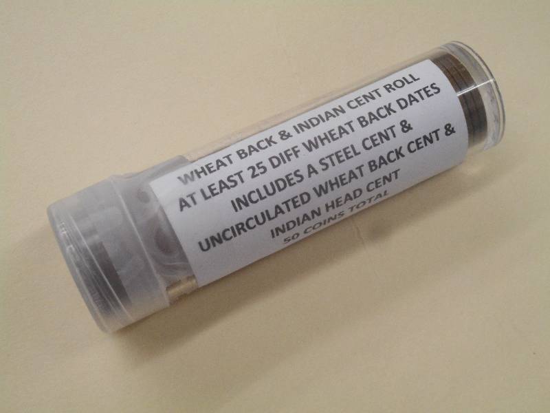 (1) Roll Of Wheat Back & Indian Cen...