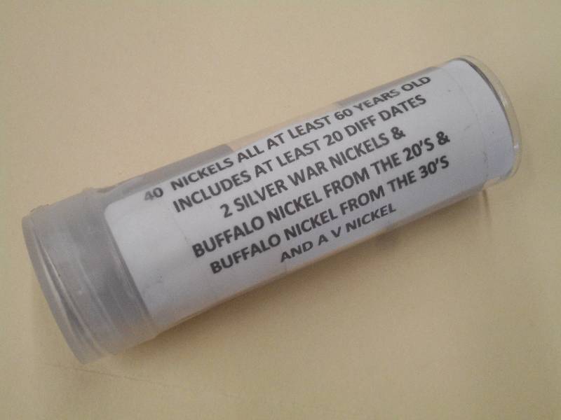 (1) Roll Of (40) Nickels At Least 6...