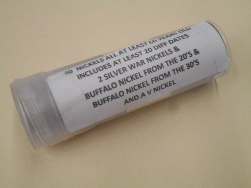 (1) Roll Of (40) Nickels At Least 6...