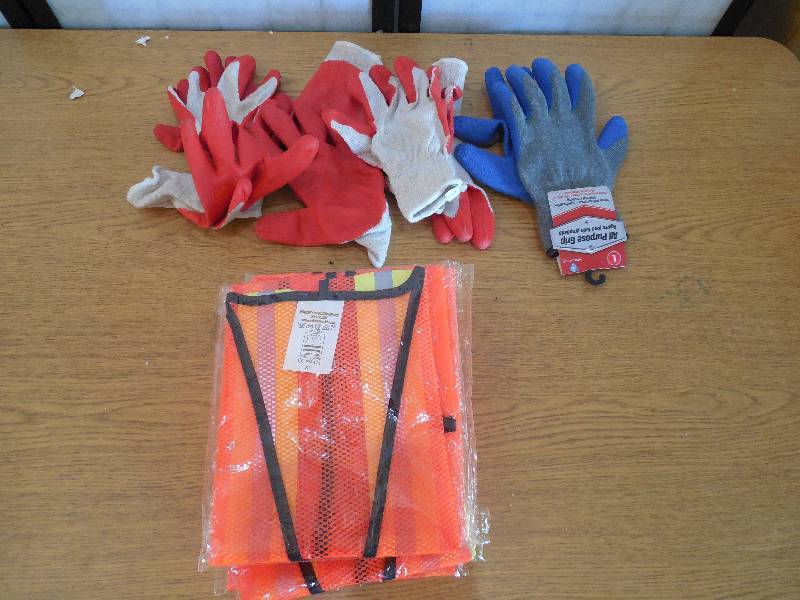 lot 35 image: SAFETY VEST & GLOVES