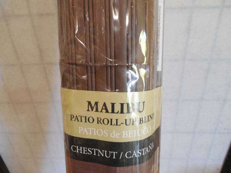 lot 111 image: (2) 72 X 84 ROLL UP WINDOW BLIND - BROWN