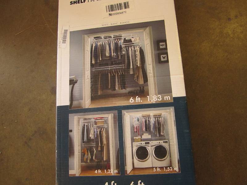 lot 30 image: Closet maid shelf track 4-6 foot ...