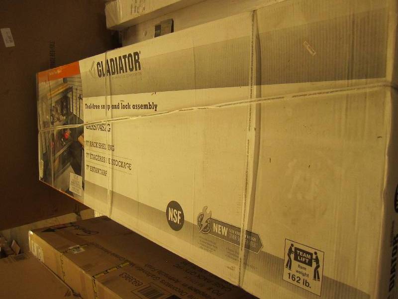 lot 43 image: gladiator Tool free assembly 77 r...