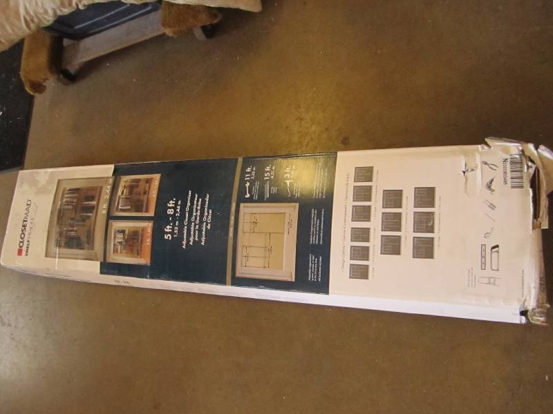 lot 52 image: Closet maid 5-8 foot closet track ...