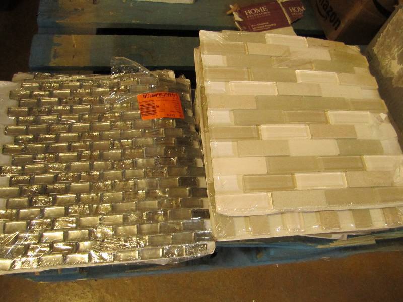 lot 65 image: 2 styles of tile 8 small design 8 s...