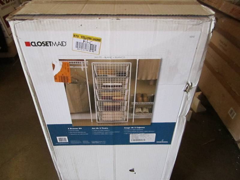 lot 70 image: 17 in. Drawer Kit with 5 Wire Baske...
