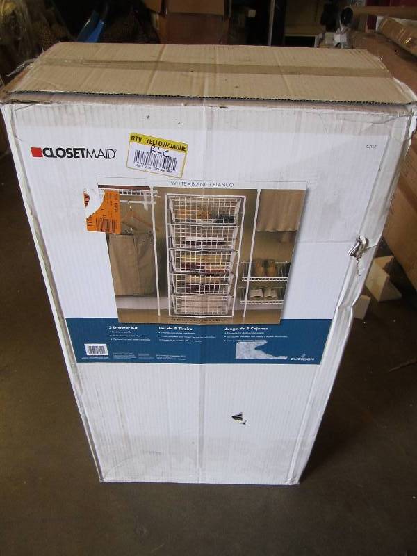 lot 71 image: 17 in. Drawer Kit with 5 Wire Baske...