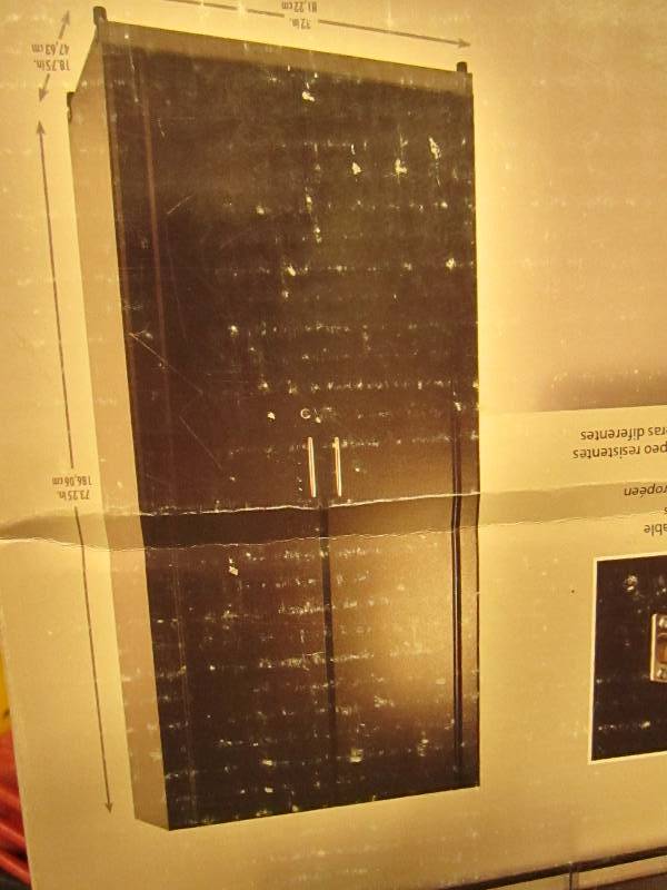lot 73 image: Closet maid tall cabineet 32 w x ...