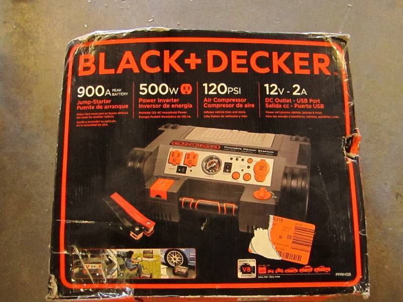 lot 95 image: Black and decker 900A battery pack,...