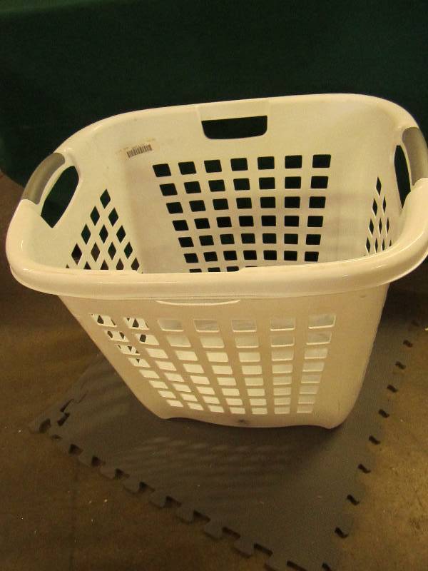 lot 116 image: white laundry basket ...