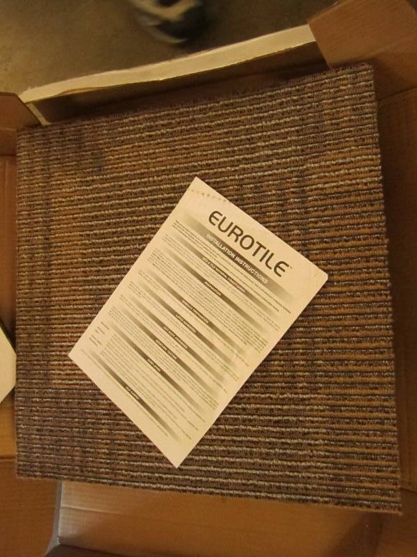 lot 136 image: Eurotile 20 carpet squares ...