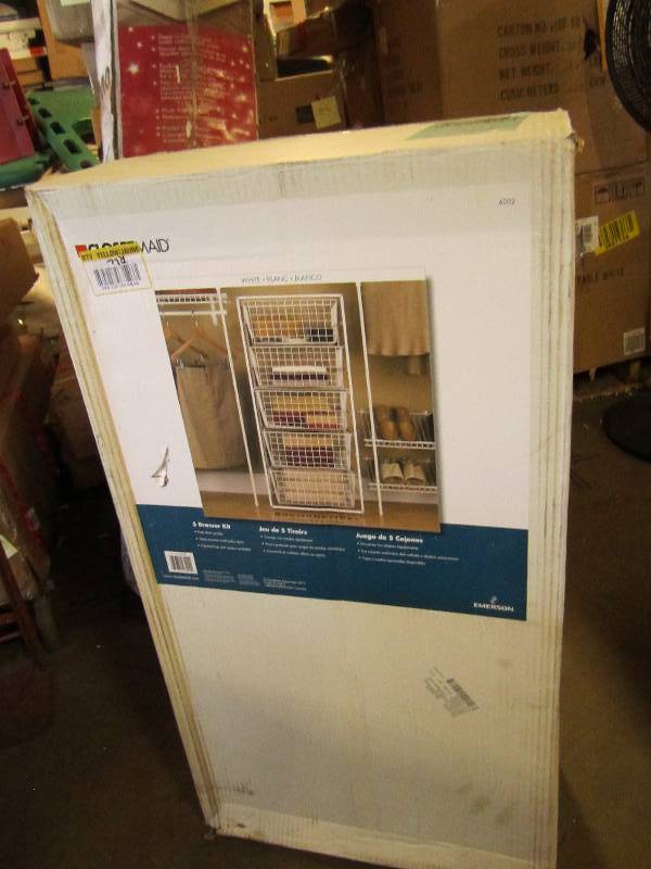 lot 145 image: Metal white rack ...