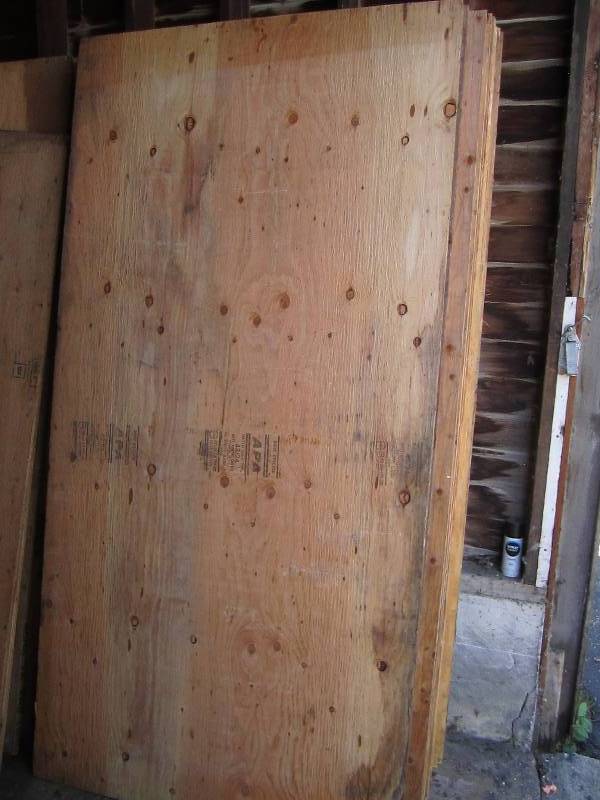 8 sheets of 4x8 plywood used but no...